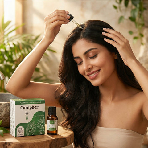Camphor Essential Oil -Refreshing Relief for Skin & Scalp| for men and women|100% Natural & Fresh, 15ml.
