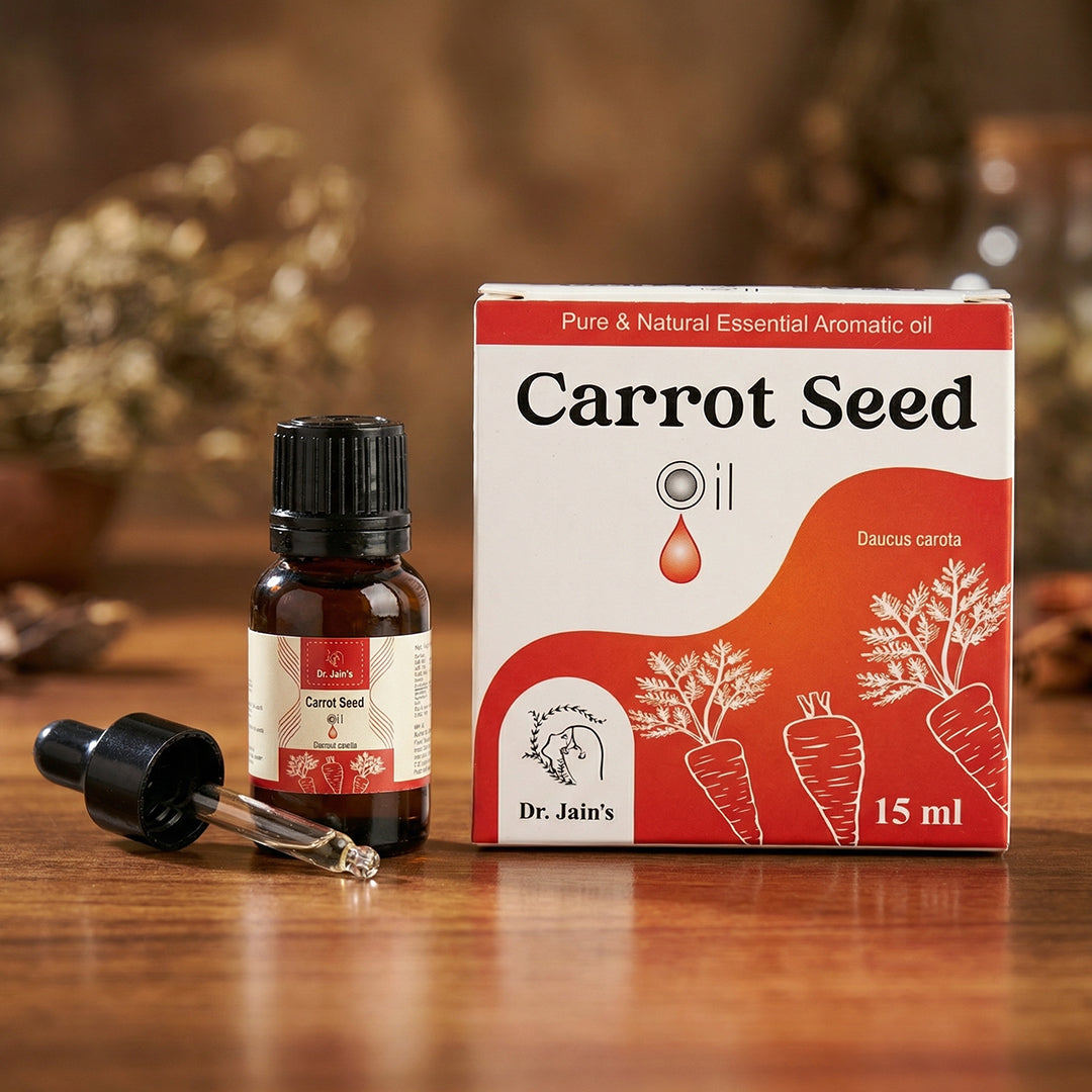 Carrot Seed Essential Oil for Aromatherapy & External Use, Mild Herbal Fragrance Oil, 15 ml
