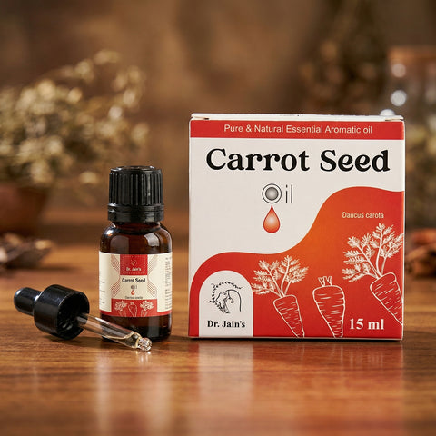 Carrot Seed Essential Oil for Aromatherapy & External Use, Mild Herbal Fragrance Oil, 15 ml