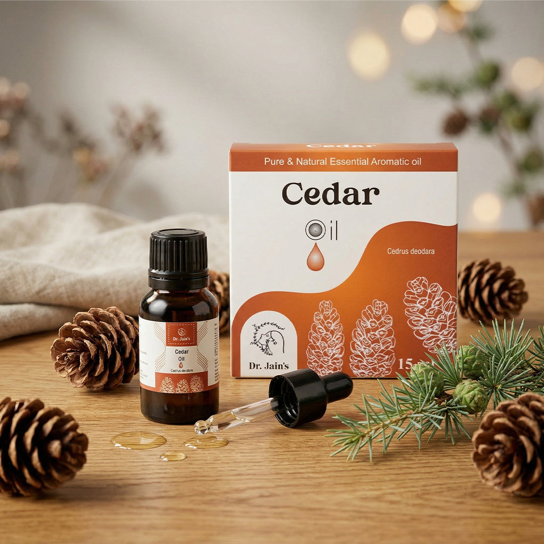 Cedar Essential Oil for Aromatherapy & External Use, Woody Fragrance Oil, 15 ml