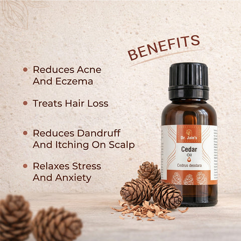 Cedar Essential Oil for Aromatherapy & External Use, Woody Fragrance Oil, 15 ml