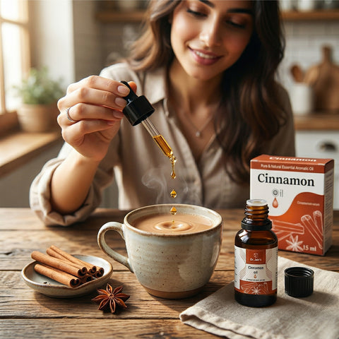 Cinnamon Essential Oil for Aromatherapy & External Use, Warm Spicy Fragrance Oil, 15 ml