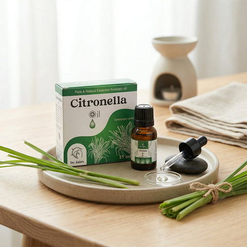 Citronella Essential Oil for Aromatherapy & Outdoor Use, Fresh Citrus Fragrance Oil, 15 ml