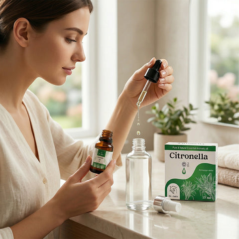 Citronella Essential Oil for Aromatherapy & Outdoor Use, Fresh Citrus Fragrance Oil, 15 ml