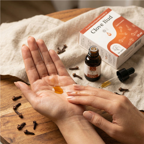 Clove Bud Essential Oil for Aromatherapy & External Use, Warm Spicy Fragrance Oil, 15 ml