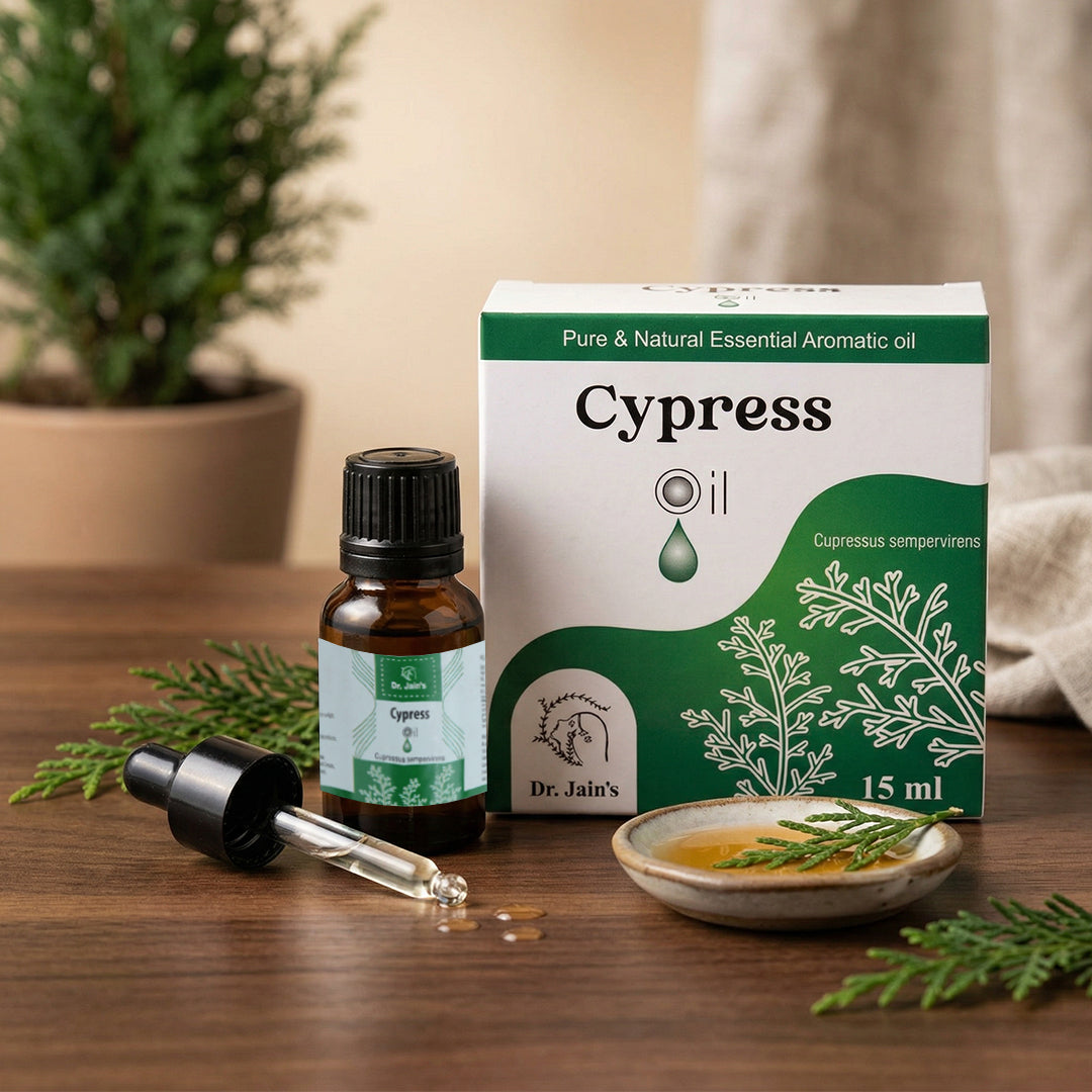 Cypress Essential Oil for Aromatherapy & External Use, Fresh Woody Fragrance Oil, 15 ml