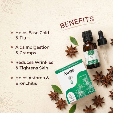 Anise Essential Oil for Aromatherapy & External Use, Refreshing Fragrance Oil, 15 ml