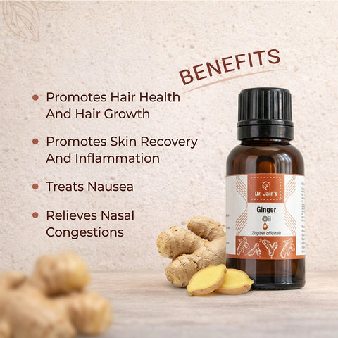 Ginger Essential Oil for Aromatherapy & External Use, Warm Spicy Fragrance Oil, 15 ml