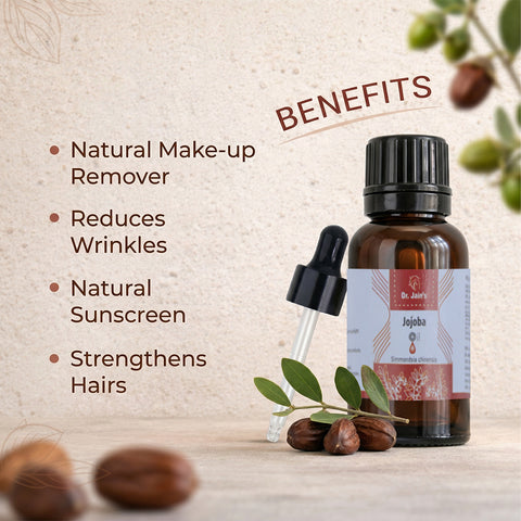 Jojoba Essential Oil for Aromatherapy & External Use, Lightweight Oil, 15 ml