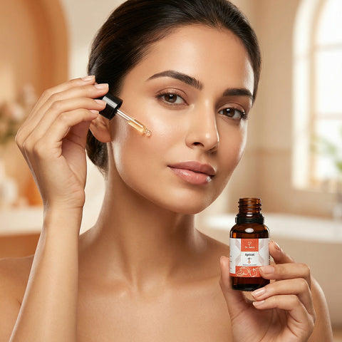 Apricot Essential Oil for Skin & Hair Care, Lightweight & Moisturizing Oil, Non-Greasy Formula, 15 ml