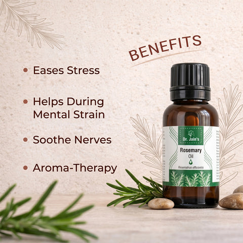 Rosemary Essential Oil for Hair Care & Aromatherapy | 100% Pure & Natural Rosemary Oil | Fresh Herbal Aroma for Scalp Care & Self-Care | Multipurpose Use | 15ml
