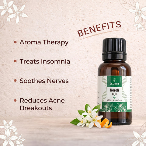 Neroli Essential Oil for Aromatherapy & Skincare | 100% Pure & Natural Orange Blossom Oil | Floral Aroma for Relaxation & Self-Care | Multipurpose Use | 15ml