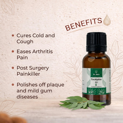 Eucalyptus Essential Oil for Aromatherapy & External Use, Refreshing Fragrance Oil, 15 ml