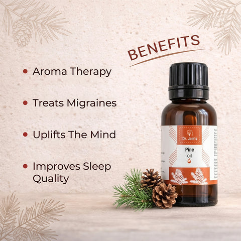 Pine Essential Oil for Aromatherapy & Home Fragrance | 100% Pure & Natural Pine Needle Oil | Fresh Woody Aroma for Relaxation & Self-Care | Multipurpose Use | 15ml