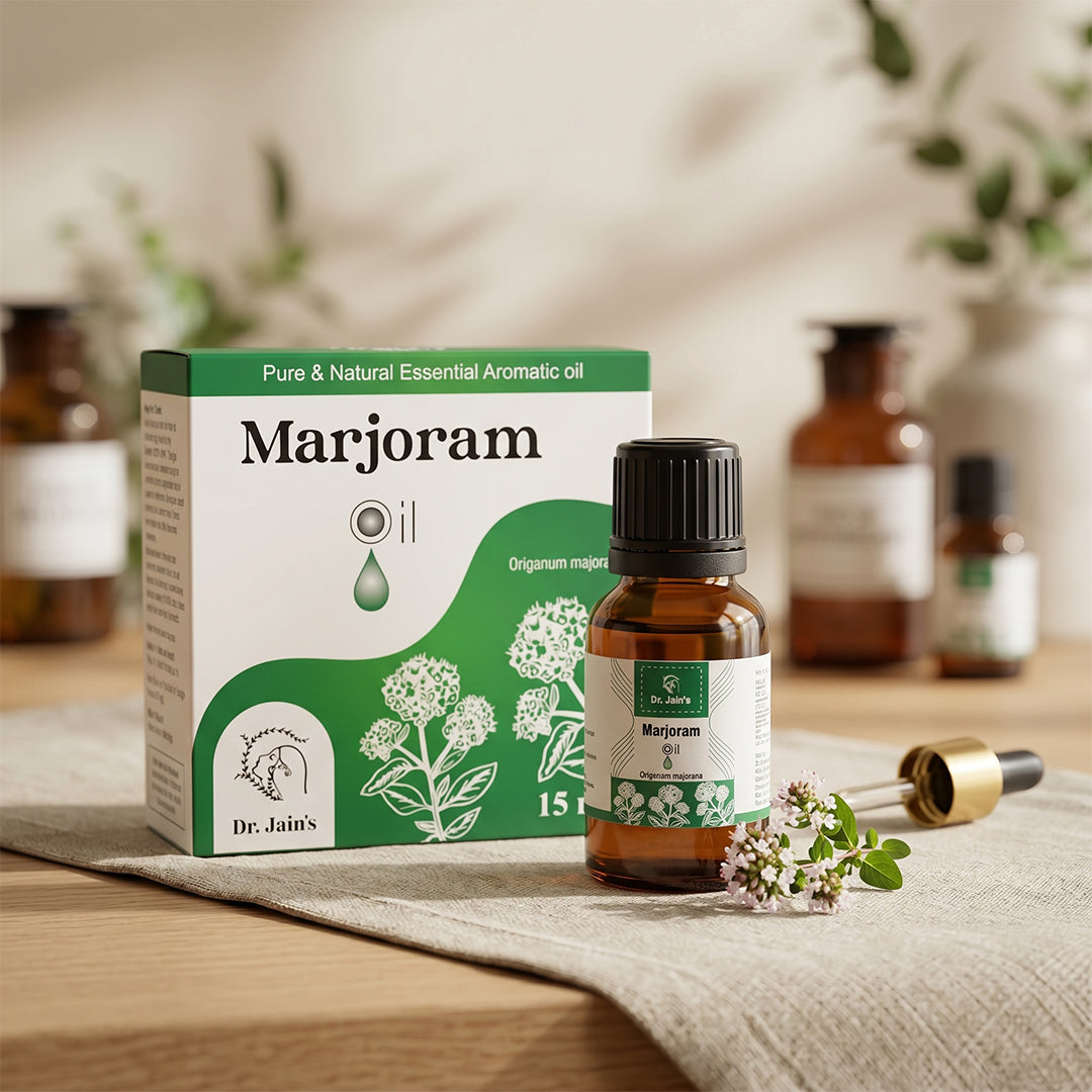 Marjoram Essential Oil for Aromatherapy & External Use, Herbal Fragrance Oil, 15 ml
