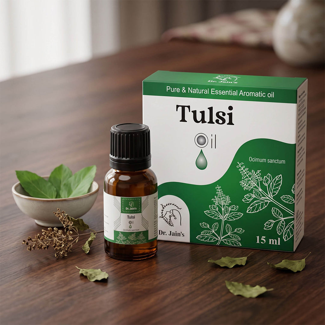 Tulsi (Holy Basil) Essential Oil for Aromatherapy & Diffuser | Natural Oil for Skin Care & Hair Care | 15ml