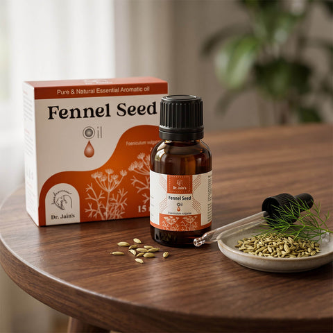 Fennel Seed Essential Oil for Aromatherapy & External Use, Sweet Herbal Fragrance Oil, 15 ml