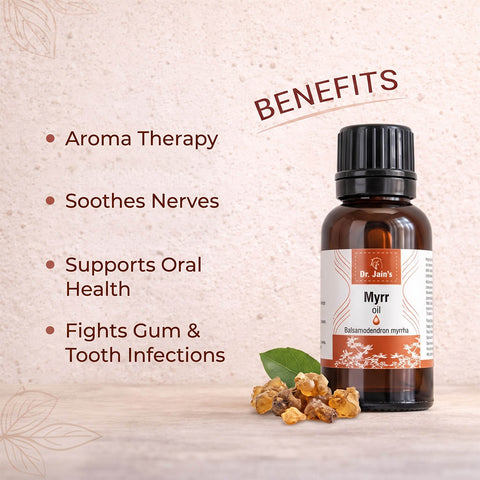 Myrr Essential Oil for Aromatherapy & External Use, Warm Earthy Fragrance Oil, 15 ml