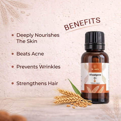 Wheatgerm Oil for Skin & Hair Care | 100% Pure & Natural Wheatgerm Oil | Deeply Moisturizing Oil for Skin, Hair & Massage | Multipurpose Use | 15ml
