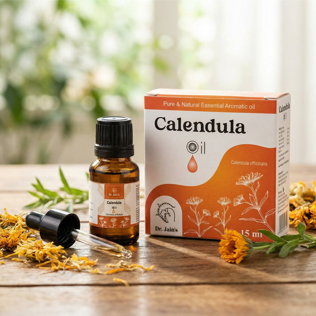 Calendula Essential Oil for Skin & Aromatherapy Use, Lightweight Moisturizing Oil, 15 ml