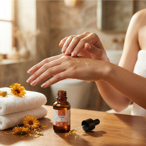 Calendula Essential Oil for Skin & Aromatherapy Use, Lightweight Moisturizing Oil, 15 ml
