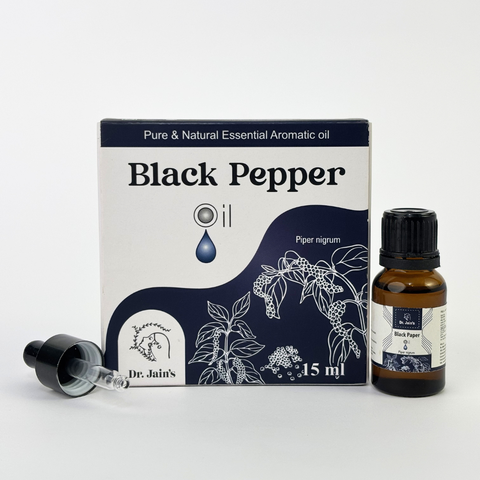 Black Pepper Essential Oil for Aromatherapy & External Use, Spicy Fragrance Oil, 15 ml