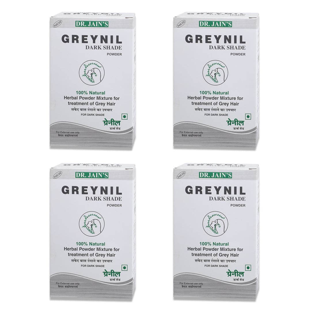 Greynil Herbal Hair Color, Black Shade, 100g Dr. Jain's