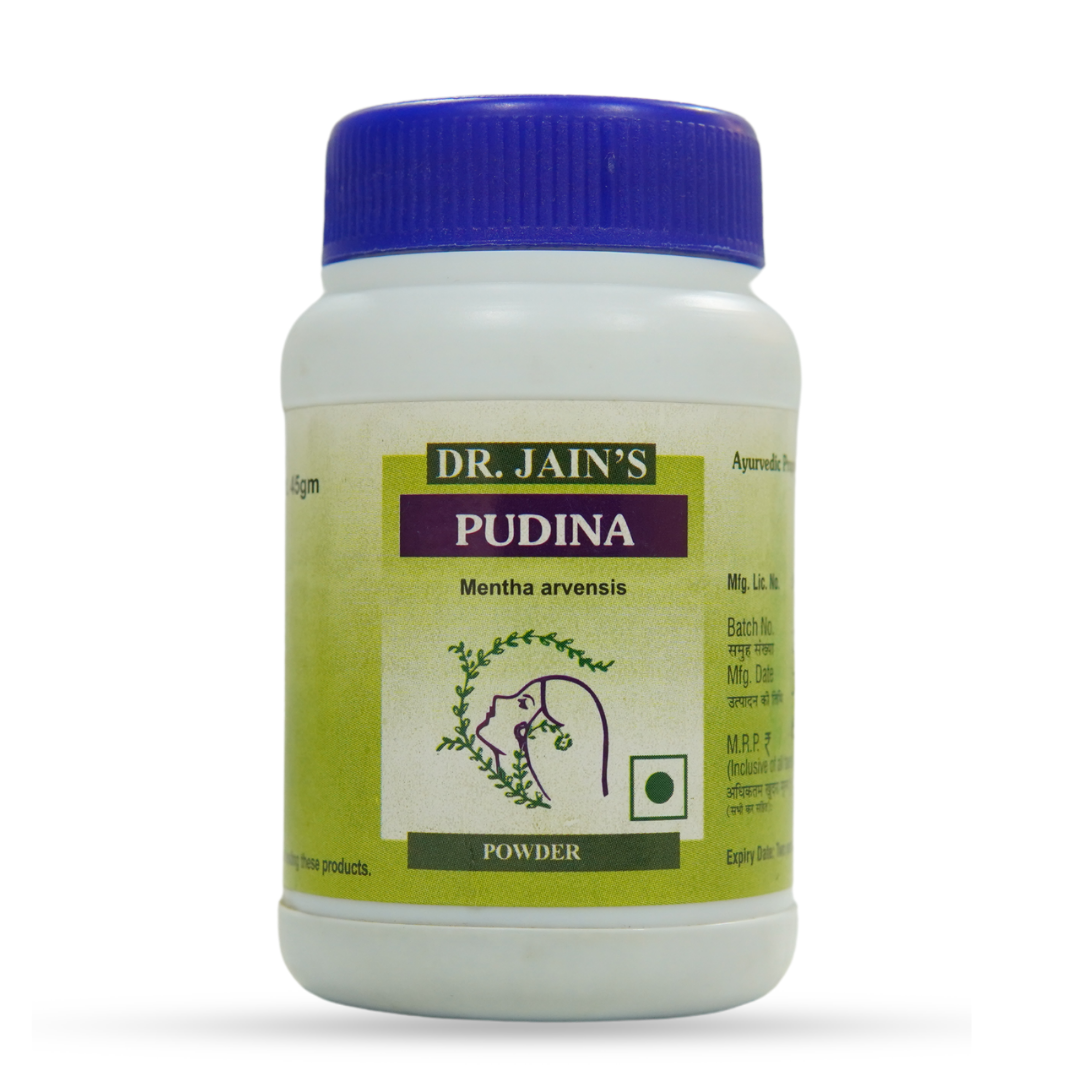 Pudina Ayurvedic Powder, 45 g Dr. Jain's