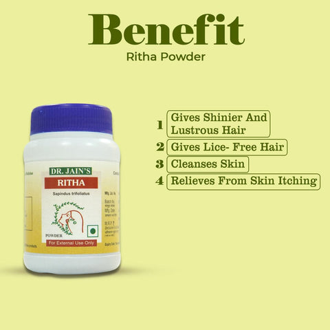 Ritha Ayurvedic Powder, 45 g Dr. Jain's