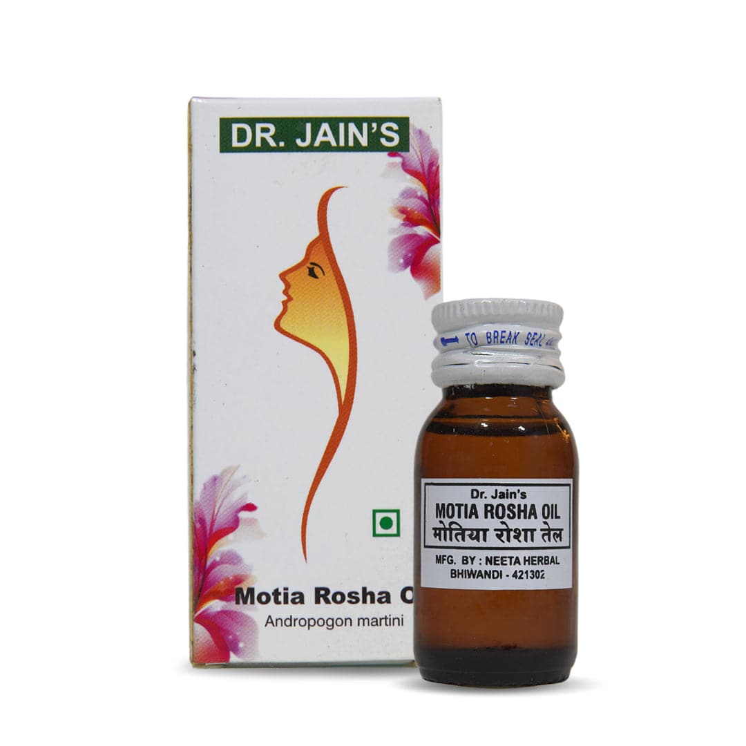Motia Rosha Essential Oil, 15 ml Dr. Jain's