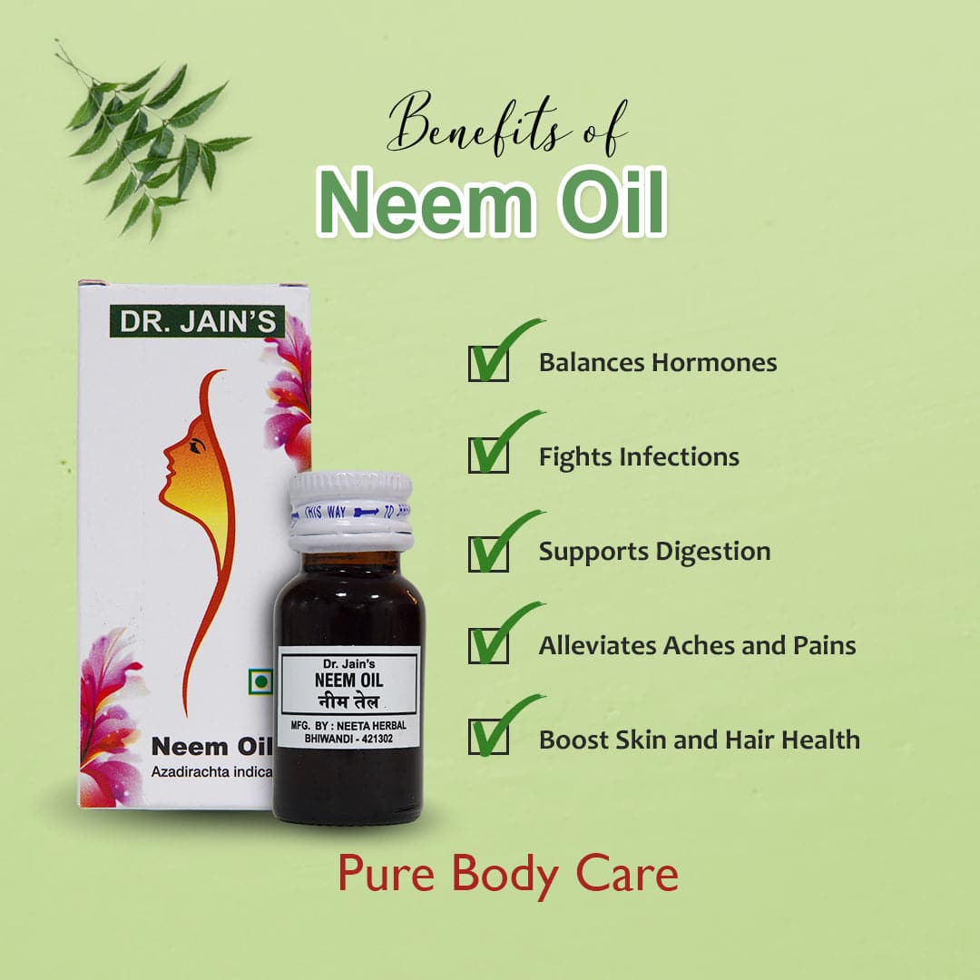 Neem Essential Oil, 15 ml Dr. Jain's