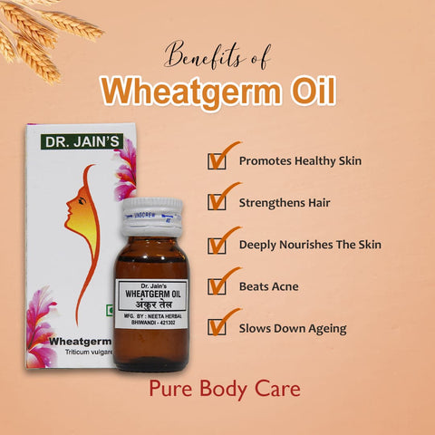 Wheatgerm Essential Oil, 15 ml Dr. Jain's