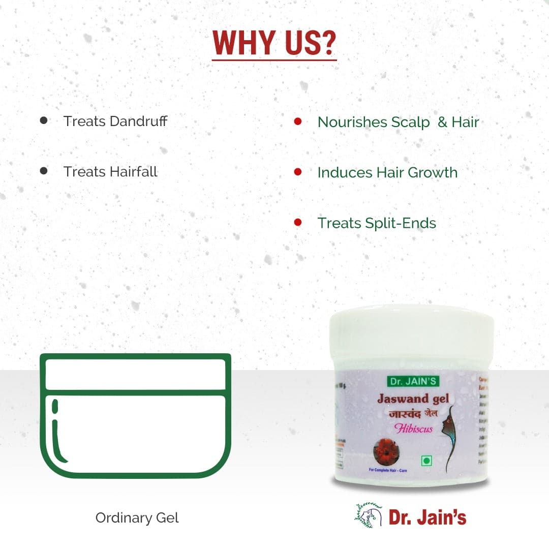 Jaswand Gel, Non-Oily Method To Improve Hair, 500g Dr. Jain's