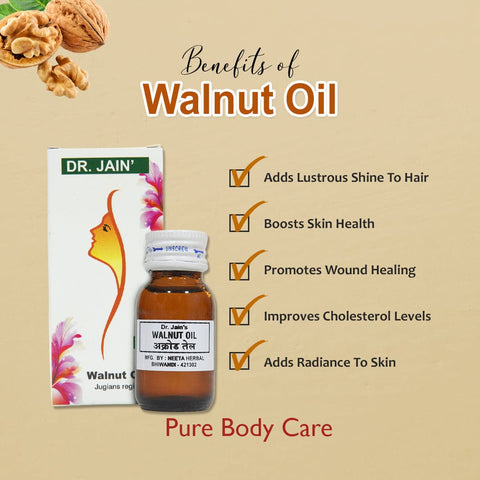 Walnut Essential Oil, 15 ml Dr. Jain's