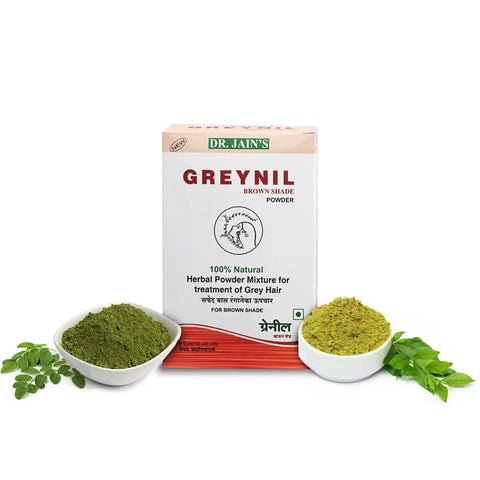 Greynil Herbal Hair Color, Brown Shade, 500g Dr. Jain's