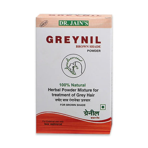 Greynil Herbal Hair Color, Brown Shade, 500g Dr. Jain's