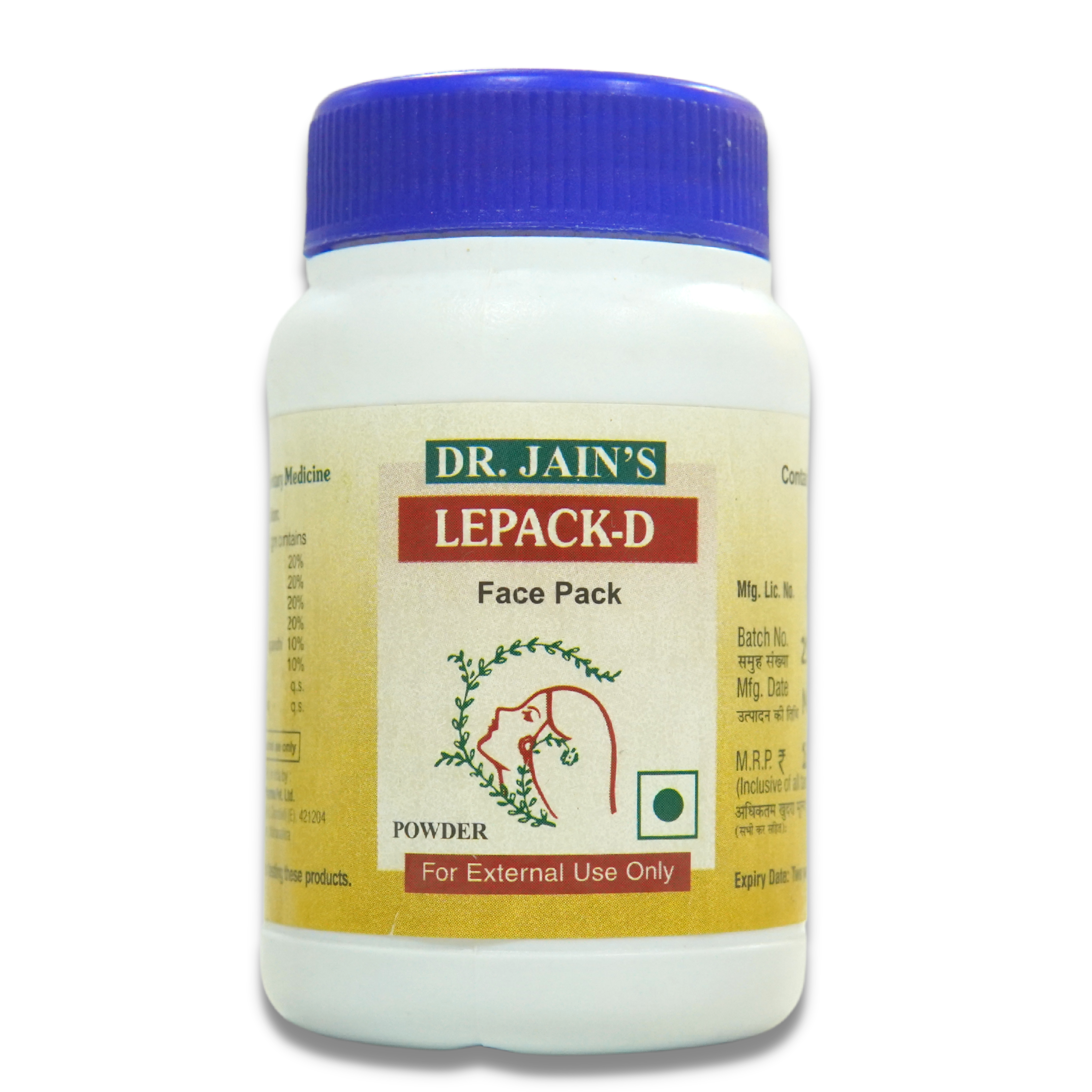 LePack-D Ayurvedic Powder, 45 g Dr. Jain's