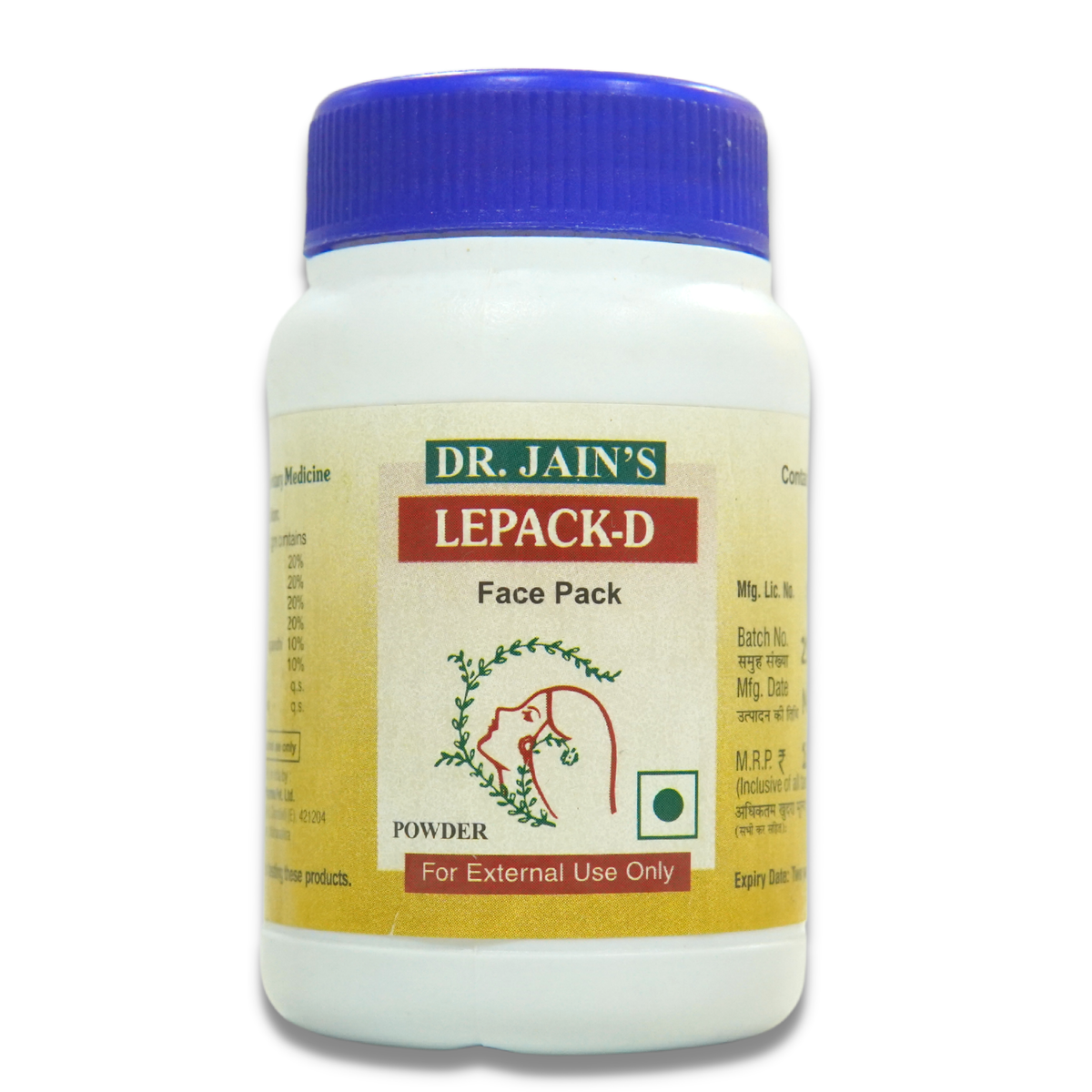LePack-D Ayurvedic Powder, 45 g Dr. Jain's