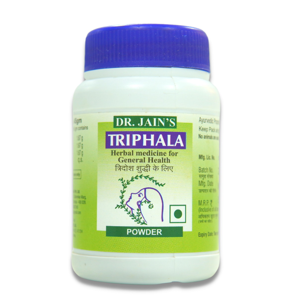 Triphla Ayurvedic Powder, 45 g Dr. Jain's